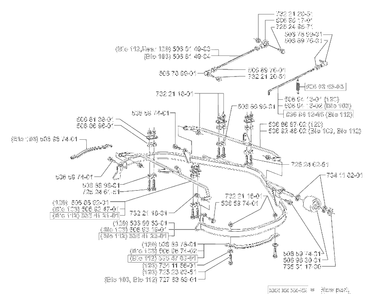 Deck Frame Diagram and Parts List for RIDERPROFLEX21 2001-02 Husqvarna Lawn Tractor