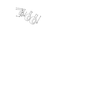 Wheels And Tires Diagram and Parts List for 917287561  Husqvarna Lawn Tractor
