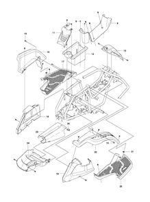 Cover 2 Diagram and Parts List for R111B (965996885)(2010-07) Husqvarna Lawn Mower