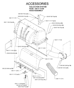 Accessories 4 Diagram and Parts List for IZ5223 (968999258)(2005-12) Husqvarna Lawn Mower