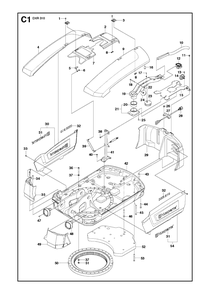Part Location Diagram of 5102854-01 Husqvarna Warning Light
