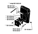 Page M Diagram and Parts List for 2100 1981-10 Husqvarna Chainsaw