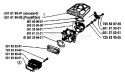 Page A Diagram and Parts List for 2100 1983-11 Husqvarna Chainsaw