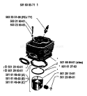 Page L Diagram and Parts List for 2100 1983-11 Husqvarna Chainsaw