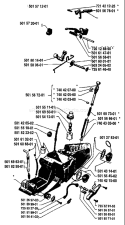 Page O Diagram and Parts List for 2100 1983-11 Husqvarna Chainsaw
