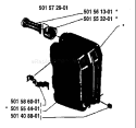 Page I Diagram and Parts List for 2100 1983-11 Husqvarna Chainsaw