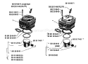 Page K Diagram and Parts List for 2100 1984-04 Husqvarna Chainsaw