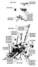 Page N Diagram and Parts List for 2100 1984-04 Husqvarna Chainsaw