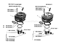 Page K Diagram and Parts List for 2100 1985-08 Husqvarna Chainsaw