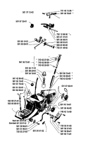 Page N Diagram and Parts List for 2100 1985-08 Husqvarna Chainsaw