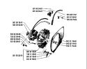Page G Diagram and Parts List for 2100 1985-08 Husqvarna Chainsaw