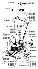 Page O Diagram and Parts List for 2101 1987-04 Husqvarna Chainsaw