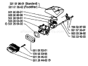 Page A Diagram and Parts List for 2101 1988-03 Husqvarna Chainsaw