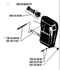 Page J Diagram and Parts List for 2101 1988-03 Husqvarna Chainsaw