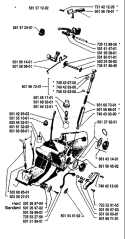 Page N Diagram and Parts List for 2101 1988-03 Husqvarna Chainsaw