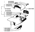 Page O Diagram and Parts List for 2101 1988-03 Husqvarna Chainsaw