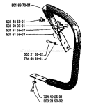 Page G Diagram and Parts List for 2101 1988-03 Husqvarna Chainsaw