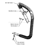 Page G Diagram and Parts List for 2101 1990-06 Husqvarna Chainsaw