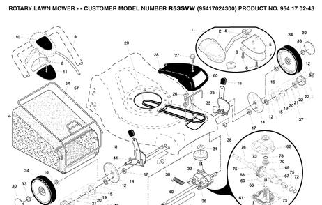 Part Location Diagram of 532195071 Husqvarna Control