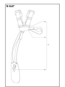 Harness Diagram and Parts List for 233RJ  Husqvarna Brush Cutter