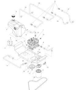 Part Location Diagram of 539131663 Husqvarna RESERVOIR