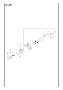Air Filter Diagram and Parts List for 321RJ  Husqvarna Brush Cutter