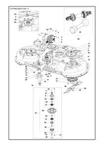 52-Inch/132cm Cutting Deck 6 Diagram and Parts List for C132 (967293801)(2019-09) Husqvarna Lawn Tractor Accessories