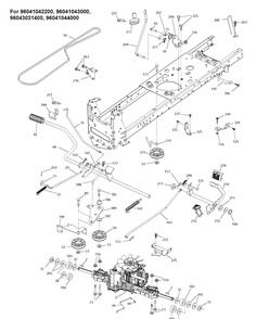 Drive 2 Diagram and Parts List for TS142  Husqvarna Lawn Tractor