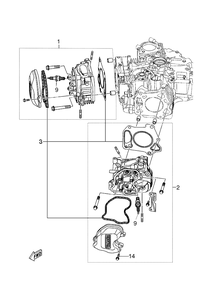 Part Location Diagram of 596892001 Husqvarna Cylinder Head Kit