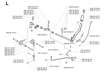 Controls 2 Diagram and Parts List for R11BIO 2002-02 Husqvarna Lawn Tractor