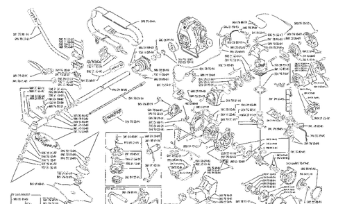 General Assembly Diagram and Parts List for 4R 1983-01 Husqvarna Trimmer