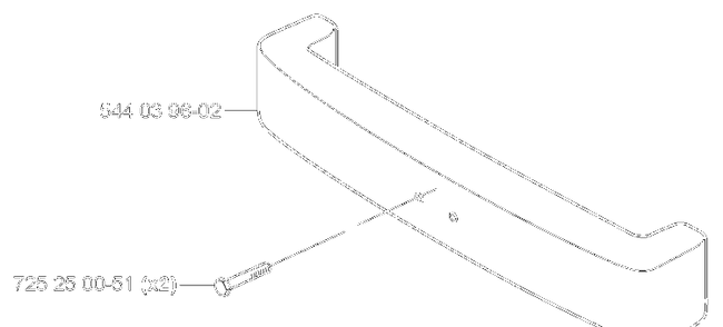 Bumper Diagram and Parts List for RIDER155 2006-01 Husqvarna Lawn Tractor