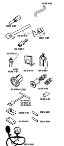 Service Tools Diagram and Parts List for 61 1993-09 Husqvarna Chainsaw