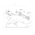 Throttle Controls Diagram and Parts List for 223L 2006-01 Husqvarna Brush Cutter