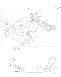 Throttle Controls Diagram and Parts List for 223R 2006-01 Husqvarna Brush Cutter