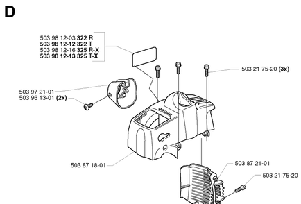 Part Location Diagram of 503981213 Husqvarna Label