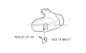 Guards 2 Diagram and Parts List for 224L 2009-06 Husqvarna Trimmer