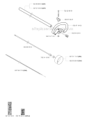 Shaft  Handle Diagram and Parts List for 224L 2009-06 Husqvarna Trimmer