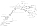 Bevel Gear Diagram and Parts List for 224L 2009-06 Husqvarna Trimmer