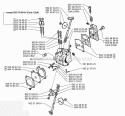 Carburetor Details Diagram and Parts List for 225BV 1996-08 Husqvarna Leaf Blower / Vacuum