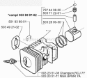 Part Location Diagram of 501838901 Husqvarna Spring