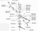 Carburetor Details Diagram and Parts List for 225B 2001-06 Husqvarna Leaf Blower / Vacuum