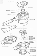 Fan Diagram and Parts List for 225B 2001-06 Husqvarna Leaf Blower / Vacuum
