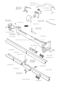 Shaft  Handle Diagram and Parts List for 225RD 1997-02 Husqvarna Brush Cutter