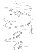 Handle  Controls Diagram and Parts List for 225RD 1997-02 Husqvarna Brush Cutter