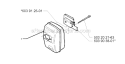 Muffler Diagram and Parts List for 225RJ 1997-02 Husqvarna Brush Cutter