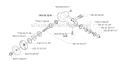 Bevel Gear Diagram and Parts List for 225RJ 2000-10 Husqvarna Brush Cutter