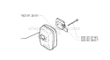 Muffler Diagram and Parts List for 225R 1997-02 Husqvarna Brush Cutter