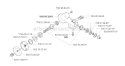 Bevel Gear Diagram and Parts List for 225R 2000-10 Husqvarna Brush Cutter