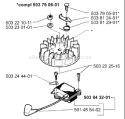 Part Location Diagram of 503843201 Husqvarna Ignition Module